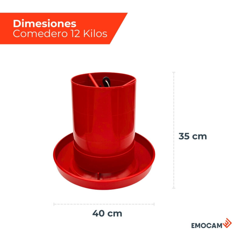 COMEDERO PARA POLLOS 12 KILOS